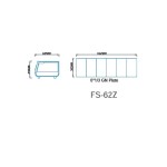 Dynamic FS-62Z Sushi bar ψυχόμενη επιτραπέζια βιτρίνα με 6 θέσεις ICS-300.0937