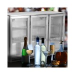 Dynamic GN-320L Ψυγείο Back Bar Cooler Inox με 3 ανοιγόμενες πόρτες ICS-300.0908