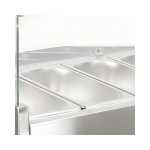 Dynamic GN-1830SB Salad bar ψυχόμενη επιτραπέζια βιτρίνα 82Lt με 8 θέσεις ICS-300.0935