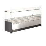 Dynamic GN-1305SB Salad bar ψυχόμενη επιτραπέζια βιτρίνα 52Lt με 5 θέσεις ICS-300.0932