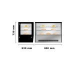 Dynamic GN-900HRT Θερμαινόμενη επιτραπέζια βιτρίνα ICS-300.0920