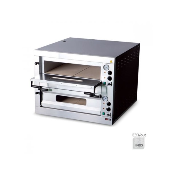 Φούρνος πίτσας 12Χ Ø33cm E12  975x1185x763(h)mm