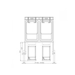 Φριτέζα αυτόματη ηλεκτρική επιδαπέδια TouchFry lotus F18-74 ETDPS 40x70x90 εκ