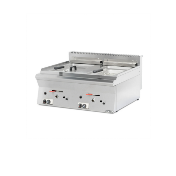 Φριτέζα αερίου επιτραπέζια 10+10 lt 80X70X30 εκ VMX-F2
