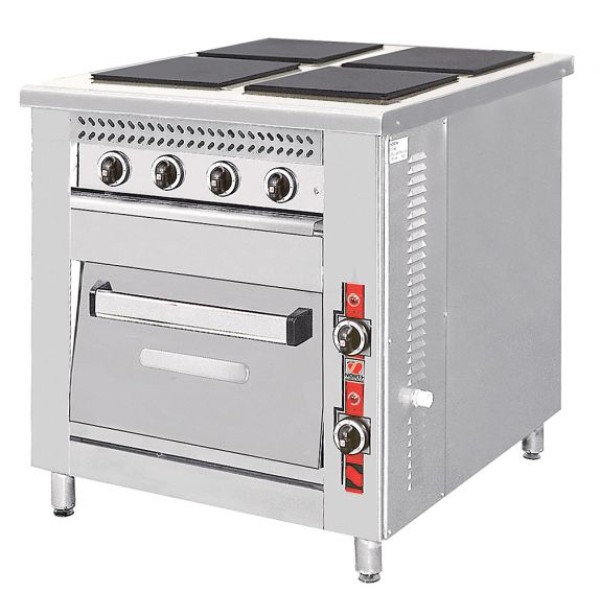 Κουζίνα ηλεκτρική 4 εστιών με φούρνο ηλεκτρικό 79x86x87.5 NR-F80E4