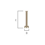 FAMA άξονας 600mm για ραβδομπλέντερ ICS-061.0025