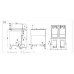 Φριτέζα αυτόματη ηλεκτρική επιδαπέδια TouchFry 40x70x90 εκ F1874 ETDP