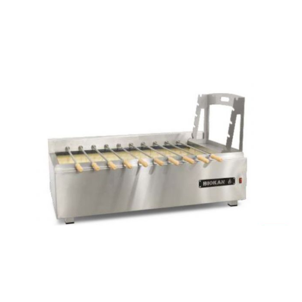 Επαγγελματική ψησταριά για 6 κοντοσούβλια επιτραπέζια κάρβουνου VKN-ROASTER K6S 85X61X27/27 εκ