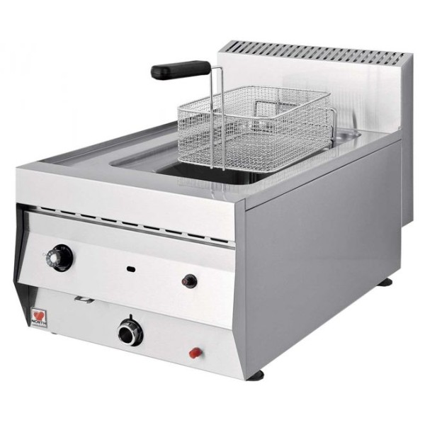 Φριτέζα Αερίου Μονή 10lt NORTH 40,5χ70χ30cm FL101