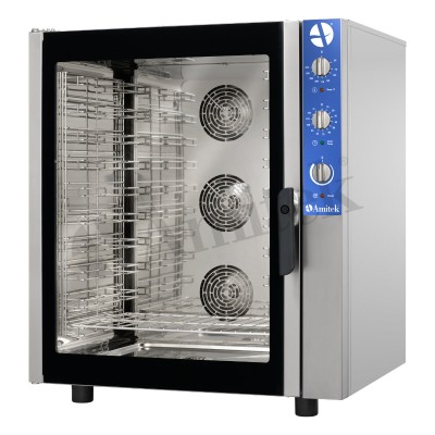 Κυκλοθερμικός Φούρνος για 10 ταψιά GN1/1 ή 60x40 με αναλογικά χειριστήρια AWM100 italy