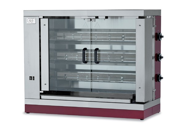 Κοτοπουλιέρα Αερίου με 3 Σούβλες GGF G 3S 110 x 48 x 92 cm