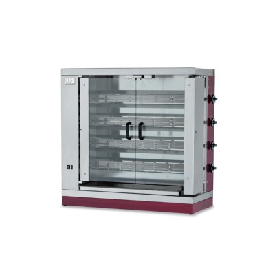 Κοτοπουλιέρα Αερίου με 4 Σούβλες GGF G 4S 110 x 48 x 110 cm