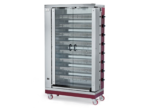 Κοτοπουλιέρα Αερίου με 8 Σούβλες GGF G 4S 110 x 48 x 193 cm