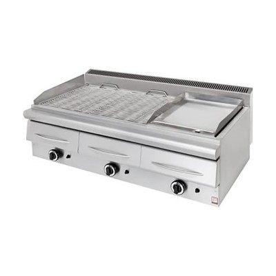 ΓΚΡΙΛΛ-ΣΧΑΡΑ 2/3 + ΠΛΑΤΟ 1/3 ΑΕΡΙΟΥ ΤΡΠΛΗ ΕΠΙΤΡΑΠΕΖΙΑ ΣΕΙΡΑ 60 115Χ63Χ34 ΕΚ PN-GPS 3 2000