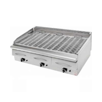 Γκριλ-σχάρα αερίου τρπλή επιτραπέζια ΣΕΙΡΑ 90 120Χ90Χ34 εκ PN-GS 390