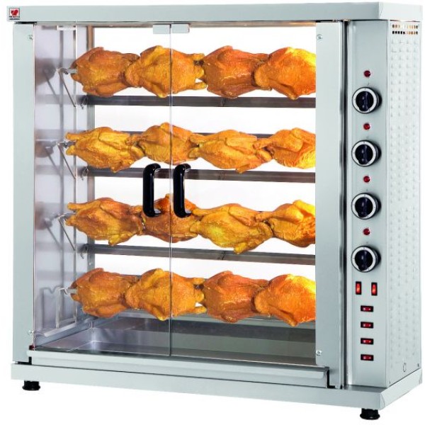 Κοτοπουλιέρα Ηλεκτρική Slim line με 4 σούβλες 100X38X102 NR-HK16