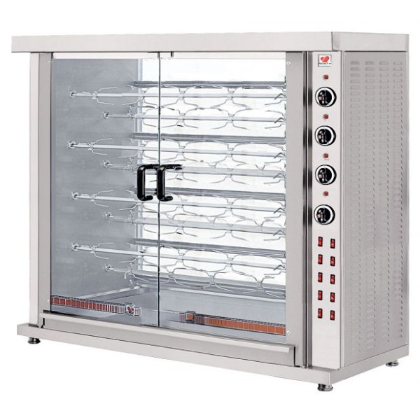 Κοτοπουλιέρα Ηλεκτρική με 9 σούβλες 132X57X125 NR-HK9