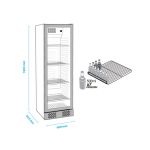 Ψυγείο αναψυκτικών συντήρηση 60x62.4x180.3 εκ iCOLD 40