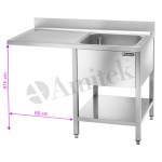 Λάντζα Πλυντηρίου LTF127L1 VT 1200x700x950mm