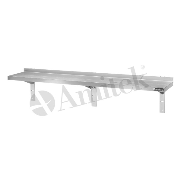 Επιτοίχιο Ανοξείδωτο Ράφι MES144 VH 1400x400x70mm