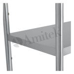 Ανοξείδωτο Ράφι με 4 Ράφια SCA185A VH + GSA180 VH 1800x500x1800mm