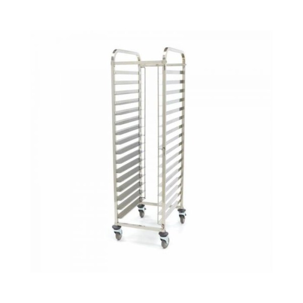 Καροτσάκι δίσκων Bakery norm Χωράει 16 δίσκους 60x40cm MAX-09300548