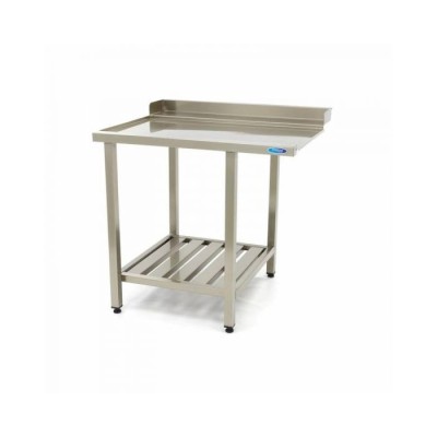 Τραπέζι πλυντηρίου πιάτων με πλάτη 90x75cm Αριστερό MAX-09201036