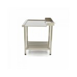 Τραπέζι πλυντηρίου πιάτων με πλάτη 120x75cm Αριστερό MAX-09201037