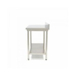 Τραπέζι από ανοξείδωτο χάλυβα με πλάτη 120x60cm με ρυθμιζόμενο ύψος MAX-09300983