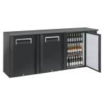 BACK BAR QB 300 με τρεις ανοιγόμενες τυφλές πόρτες