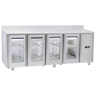 Πάγκος συντήρησης QRG 4200SG - GN 1/1 (ΑΠΟΜΑΚΡΥΣΜΕΝΗΣ ΣΥΝΔΕΣΗΣ REMOTE/ ΜΕ ΓΥΑΛΙΝΗ ΠΟΡΤΑ)