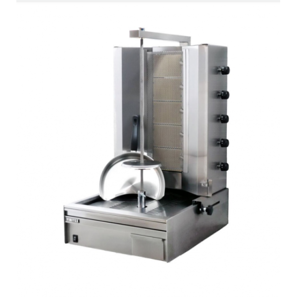 Γυριέρα αερίου με 5 καυστήρες Μοτέρ Κάτω 50Χ70Χ102 εκ VMX-905Β