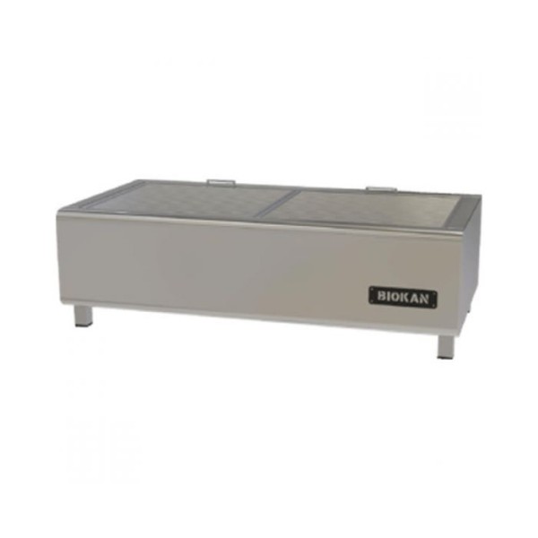 Επαγγελματική ανοξείδωτη ψησταριά επιτραπέζια μονή κάρβουνου VKN-CGS1 50X50X27 εκ