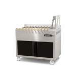 Επαγγελματική ψησταριά κάρβουνου επιδαπέδια για 6 κοντοσούβλια VKN-ROASTER K6SF 85X61X97/27 εκ