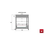 Επαγγελματική ψησταριά-σούβλα βαγονέτο με 8 σούβλες-2 ατέρμονες επιδαπέδια VKN-VAG24(aisi 430) 180χ110χ205 εκ