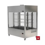 Επαγγελματική ψησταριά-σούβλα βαγονέτο με 4 σούβλες-1 ατέρμονα επιδαπέδια VKN-VAG13(aisi 304) 180χ70χ205 εκ