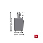 Επαγγελματικός φούρνος κάρβουνου επιτραπέζιος ROASTER VKN-ROASTER 56 76,5X71X111 εκ