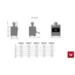 Επαγγελματικός φούρνος κάρβουνου επιτραπέζιος ROASTER VKN-ROASTER 96 116,5X71X111 εκ