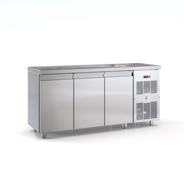 Ψυγείο πάγκος συντήρηση με 3 πόρτες 175X70X87. εκ ID-PSM17570 ENERCY CLASS A