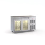 Ψυγείο πάγκος συντήρηση με 2 Πόρτες Κρυστάλλινες  130X60X87. εκ ID-PSM13060GL