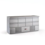 Ψυγείο πάγκος συντήρηση με 8 Συρτάρια μοτέρ κάτω 180X70X87.εκ ID-PSM 18070DM/8SIR