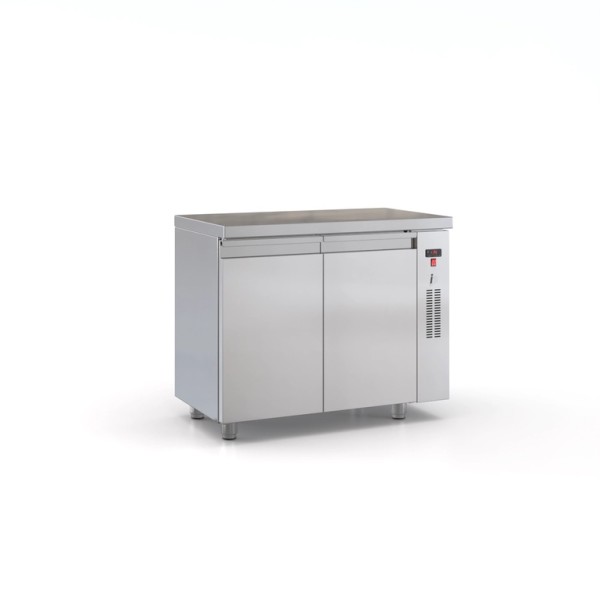 Επαγγελματικό ψυγείο πάγκος κατάψυξη ανοξείδωτο με 2 πόρτες 105χ60χ87 εκ Χωρίς Μηχανή ID-PSKM10560