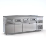 Ψυγείο Πόστο Καφέ 4 πόρτες ψυγείο + 4 συρτάρια του καφε 220Χ70Χ87/92 εκ ID-PSCAF2202P