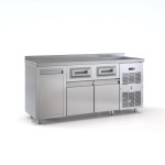 Ψυγείο Πόστο Καφέ 2 πόρτες ψυγείο + 2 συρτάρια του καφε + αμπάρι 175Χ70Χ87/92 εκ ID-PSCAF175/AB