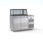 Ψυγείο σαλατών συντήρηση με 2 πόρτες & μηχανή δεξια  130χ70χ126 εκ ID-PSM13570 SALADS