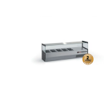 Επαγγελματικό ψυγείο σαλατών επιτραπέζιο ανοξείδωτο για 5 GN 1/4 118X34X45 εκ ID-VRP118SQ/5GN