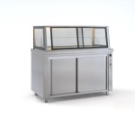 Επαγγελματική ανοξείδωτη βιτρίνα θερμαινόμενη με κυκλοφορία αέρα ID-PSH14070DIS 140x70x130 εκ ID-PSH14070DIS