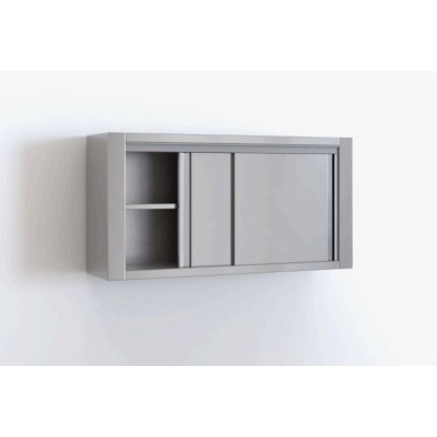 Επαγγελματική πιατοθήκη ανοξείδωτη με 2 συρόμενες πόρτες 160Χ40Χ70 εκ ID-PIAT160