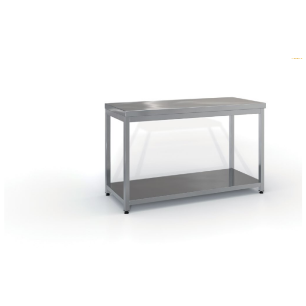 Επαγγελματικό ανοξείδωτο τραπέζι - πάγκος εργασίας 220χ70χ87 εκ ID-TR22070