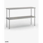 Επαγγελματική ανοξείδωτη ραφιέρα επιτραπέζια με 2 ράφια 140χ30χ70 εκ ID-RAFI.EPD140